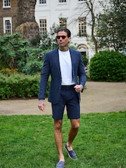 Harry Brown Deakin Cotton Linen Seersucker Shorts - Image 2 of 9