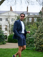 Harry Brown Deakin Cotton Linen Seersucker Shorts - Image 4 of 9