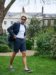 Harry Brown Deakin Cotton Linen Seersucker Shorts - Image 5 of 9