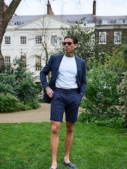 Harry Brown Deakin Cotton Linen Seersucker Shorts - Image 6 of 9