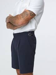 Harry Brown Deakin Cotton Linen Seersucker Shorts - Image 9 of 9