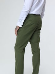 Groen - Harry Brown Decorate Cotton Linen Blend Regular Fit Trousers - Image 2 of 6