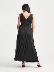 Scarlett & Jo Black Nancy Marilyn Mesh Maxi Dress - Image 2 of 4