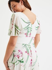 Scarlett & Jo Natural Isabelle Angel Sleeve Maxi Dress - Image 4 of 4