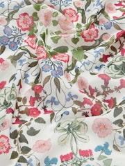Joules Kensington Cream Cotton Scarf - Image 4 of 4