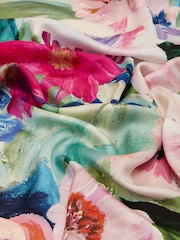 Floral - Joules quadrado Bloomfield 100% seda Scarf - Imagem 5 de 5