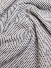 Joules Orla Cream/Navy Lightweight Cotton Scarf - Image 6 of 6