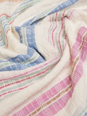 Joules Orla Multi Lightweight Cotton Scarf - Image 5 of 6