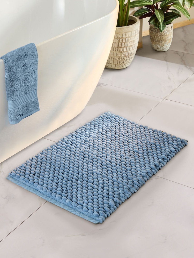 Slate Blue Giant Bath Bobble Mat - Image 1 of 3