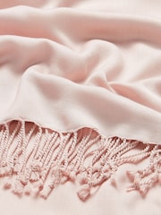 Joules Ascot Pink Pashmina Style Scarf - Image 5 of 5