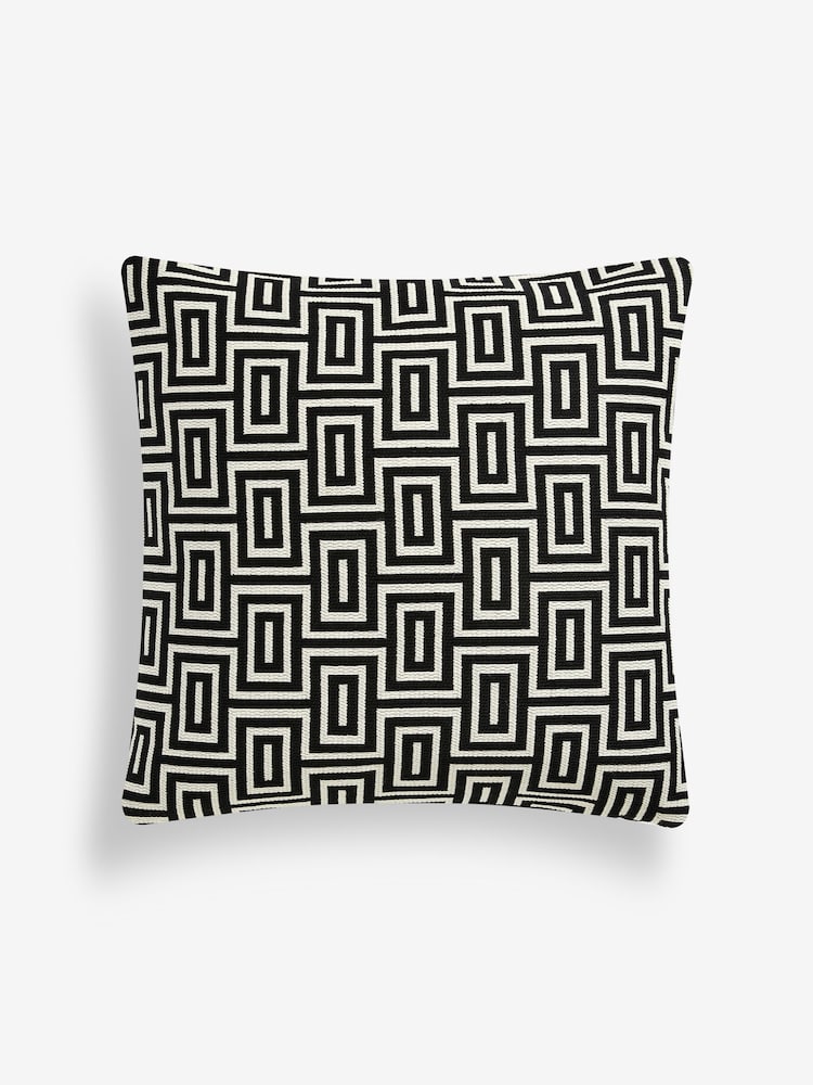 Coussin en jacquard géométrique - Image 3 of 5