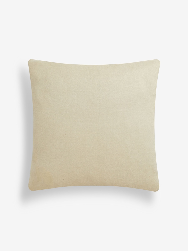 Champagne Gold 50 x 50cm Velvet Spot Cushion - Image 4 of 5