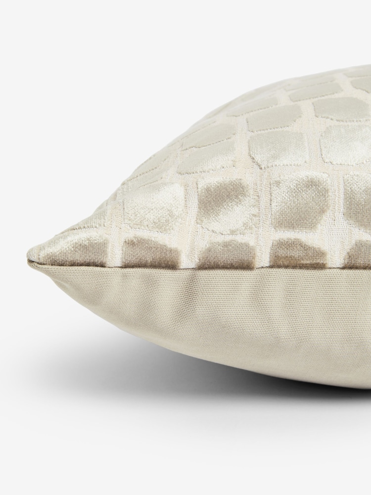 Champagne Gold Velvet Spot Cushion - Image 5 of 5