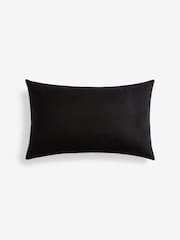 Black Do Nothing Club Slogan Velvet Cushion - Image 3 of 4