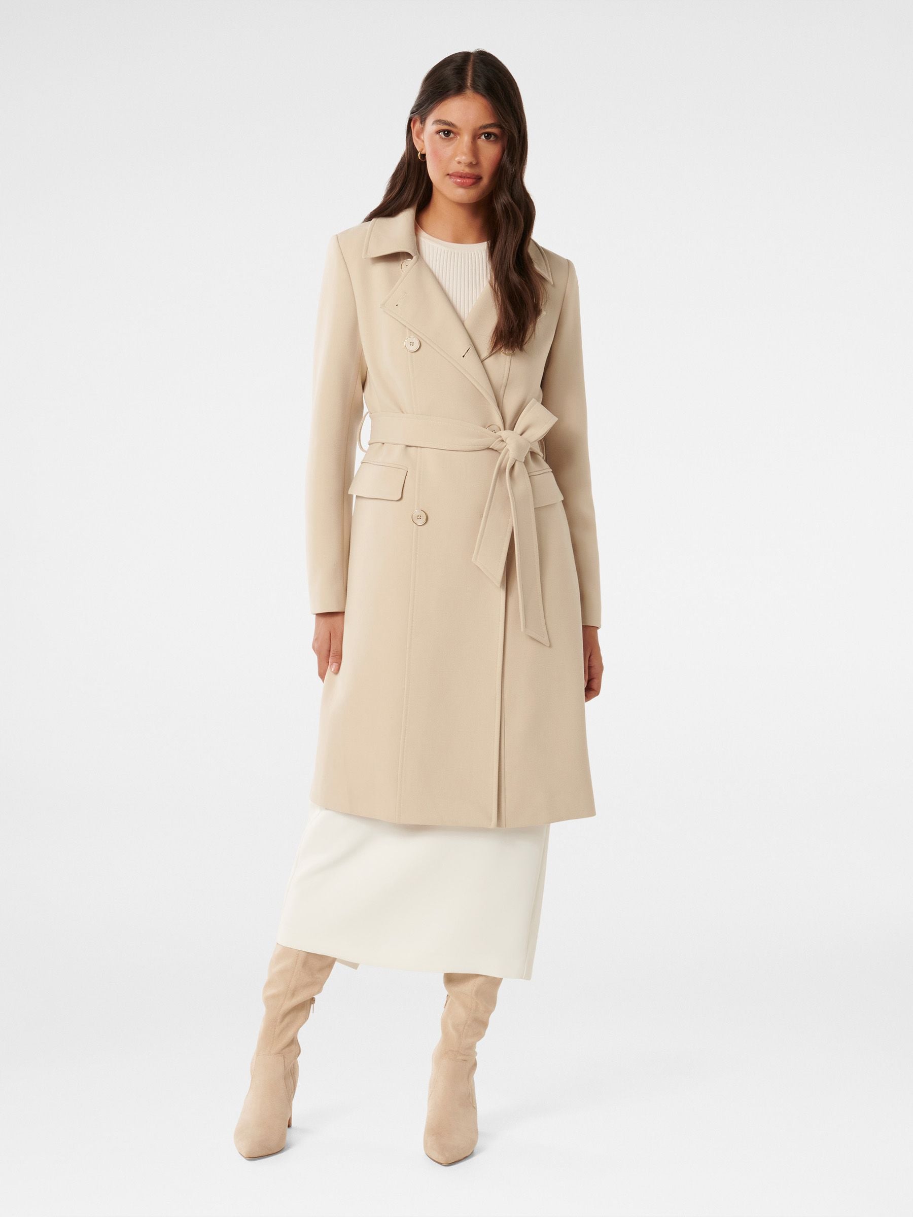 Buy Forever New Brown Melissa Trench Coat from Next Luxembourg