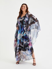 Scarlett & Jo Multi Blue Maxi Kaftan - Image 1 of 4
