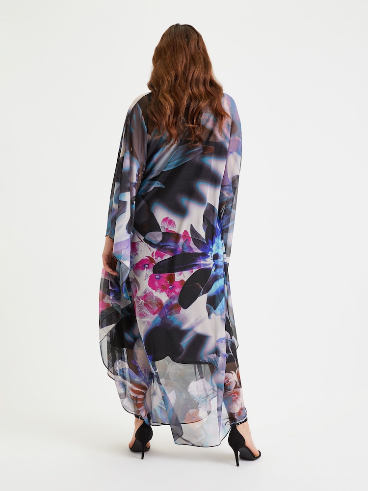 Scarlett & Jo Multi Blue Maxi Kaftan - Image 4 of 4