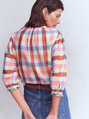 Boden Cream Camille Double Cloth Top - Image 4 of 6