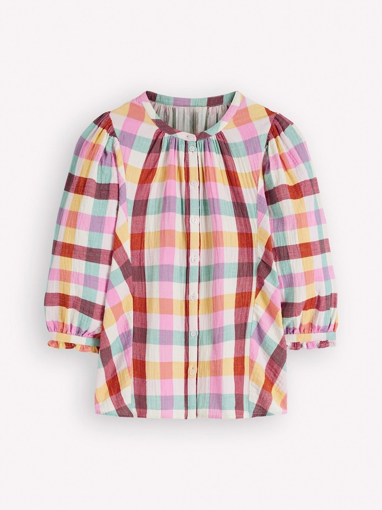 Boden Cream Camille Double Cloth Top - Image 6 of 6