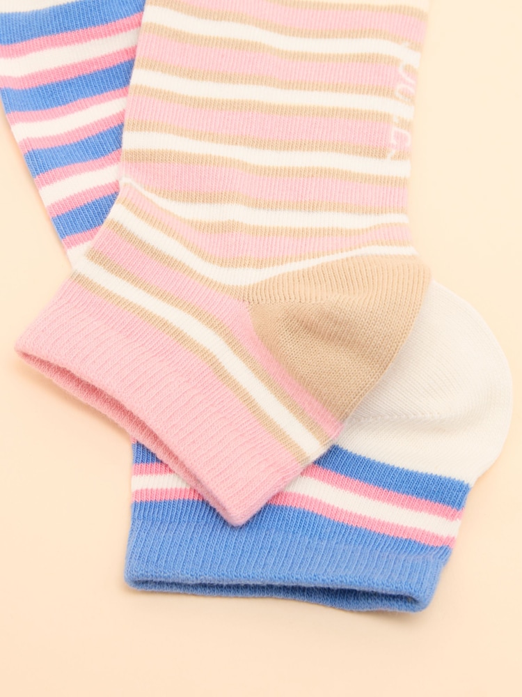 Azul/rosa - Joules Rilla Pack of Two Trainer Socks - Imagen 3 de 3