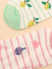 Amarillo limón - Joules Rilla Pack of Two Trainer Socks - Imagen 3 de 3