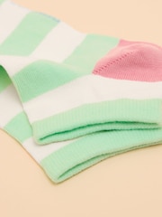 Кремовый/синий - Joules Rilla Pack of Two Trainer Socks - Изображение 3 из 3
