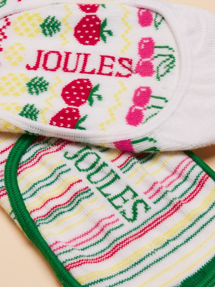 Suelo blanco - Joules Bessie Pack of Two Invisible Socks - Imagen 2 de 3 Suelo blanco - Joules Bessie Pack of Two Invisible Socks - Imagen 2 de 3