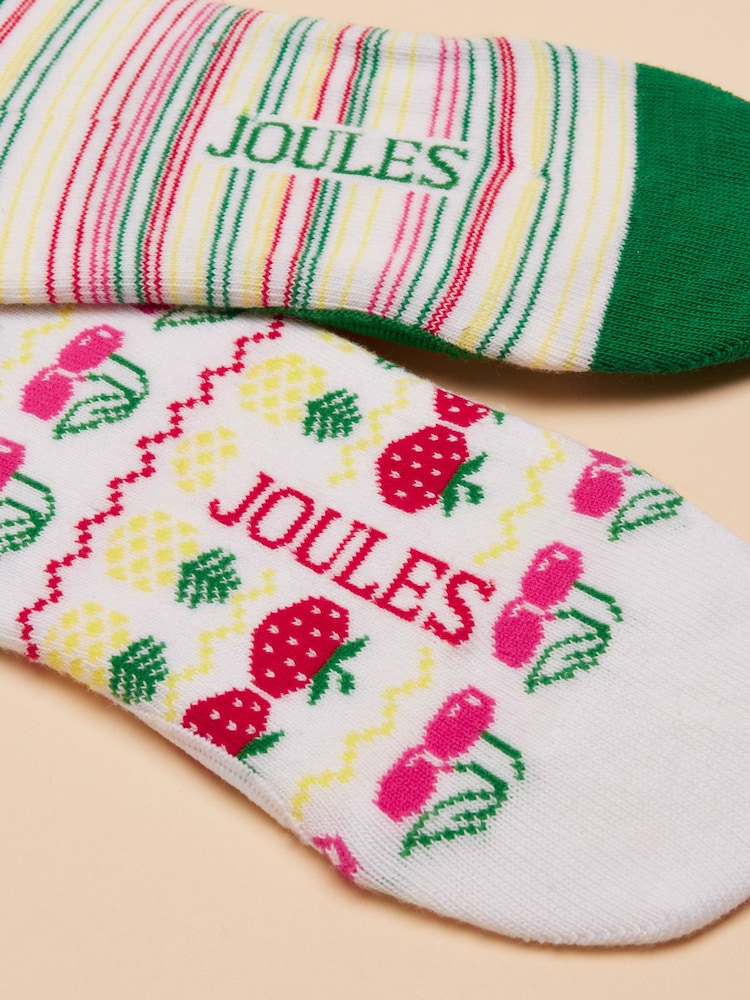 Suelo blanco - Joules Bessie Pack of Two Invisible Socks - Imagen 3 de 3 Suelo blanco - Joules Bessie Pack of Two Invisible Socks - Imagen 3 de 3
