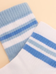 Joules Women's Volley Blue Pack of Two Tennis Socks - Image 3 of 3