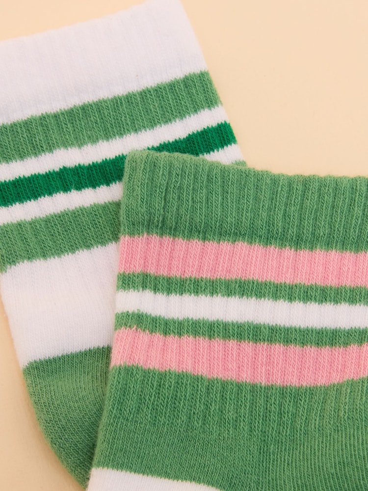 Joules Women's Volley Green Pack of Two Tennis Socks - Image 3 of 3