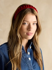 Joules Patsy Red Knot Headband - Image 1 of 6
