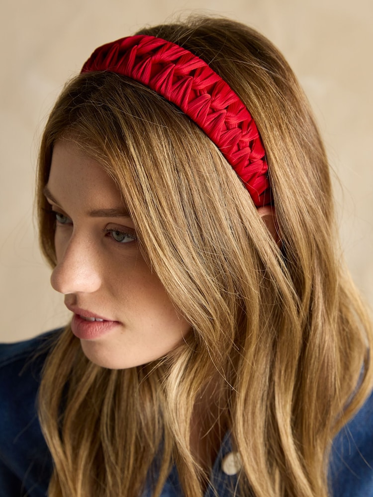 Joules Patsy Red Knot Headband - Image 2 of 6