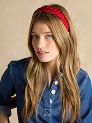Joules Patsy Red Knot Headband - Image 3 of 6