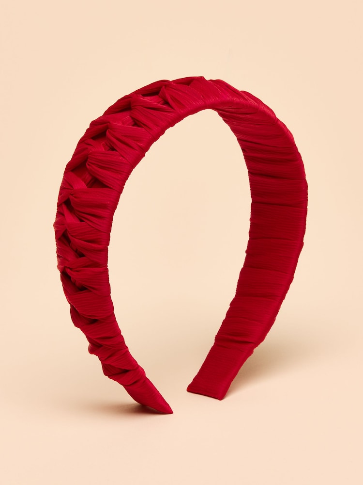Joules Patsy Red Knot Headband - Image 4 of 6
