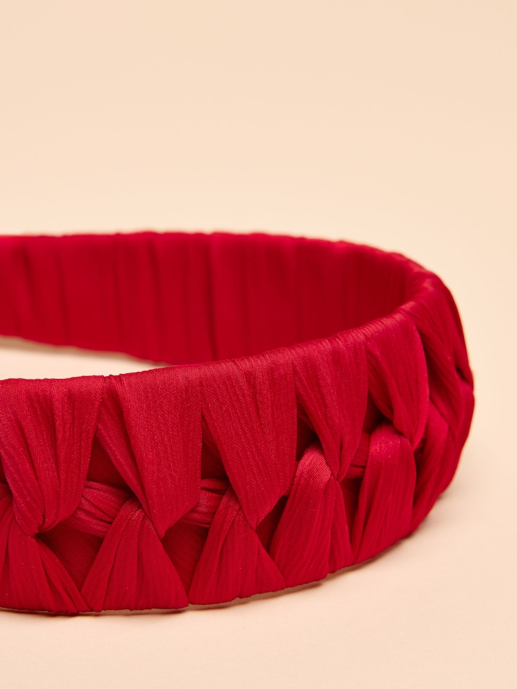 Joules Patsy Red Knot Headband - Image 6 of 6