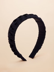 Joules Patsy Navy Blue Knot Headband - Image 3 of 6