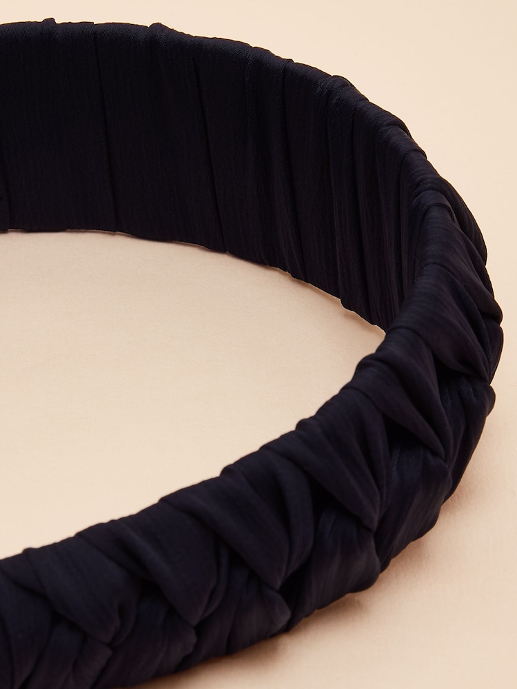 Joules Patsy Navy Blue Knot Headband - Image 6 of 6