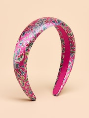 Joules Carissa Pink/Blue Printed Headband - Image 4 of 6