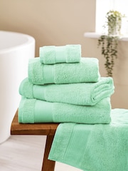 Peppermint Green Egyptian Cotton Towel - Image 1 of 6