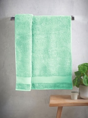 Peppermint Green Egyptian Cotton Towel - Image 2 of 6