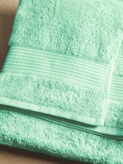 Peppermint Green Egyptian Cotton Towel - Image 3 of 6