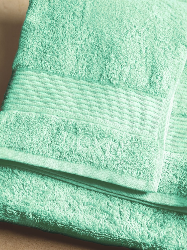 Peppermint Green Egyptian Cotton Towel - Image 3 of 6