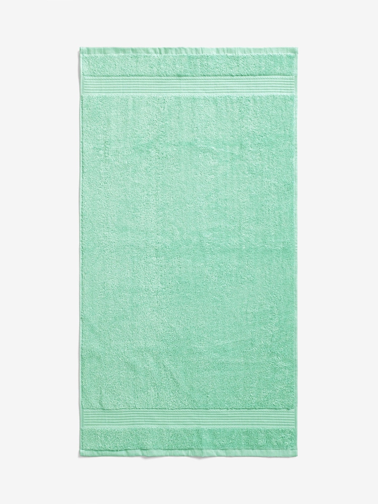 Peppermint Green Egyptian Cotton Towel - Image 5 of 6