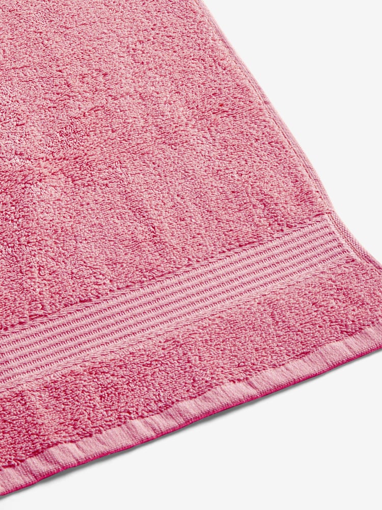 Pink Egyptian Cotton Towel - Image 5 of 6
