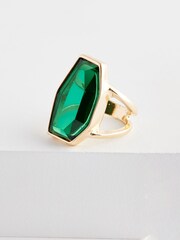 Green Chunky Statement Ring Made With Recycled Zinc - Image 4 of 4