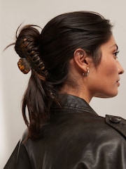 Tortoiseshell Brown Matte Claw Hair Clip - Image 1 of 3