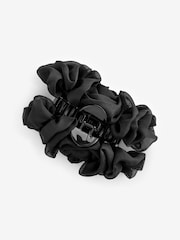 Black Flower Ruffle Hair Clip - Image 2 of 3