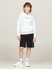 Tommy Hilfiger White Essential Logo Embroidery Hoodie - Image 3 of 10