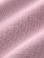 Pink EDIT Heavyweight Relaxed Floral Embroidery 100% Cotton Graphic T-Shirt - Image 7 of 7