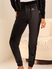 Lipsy Black Petite Velour Joggers - Image 1 of 4